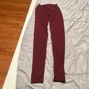 Maroon Aerie leggings